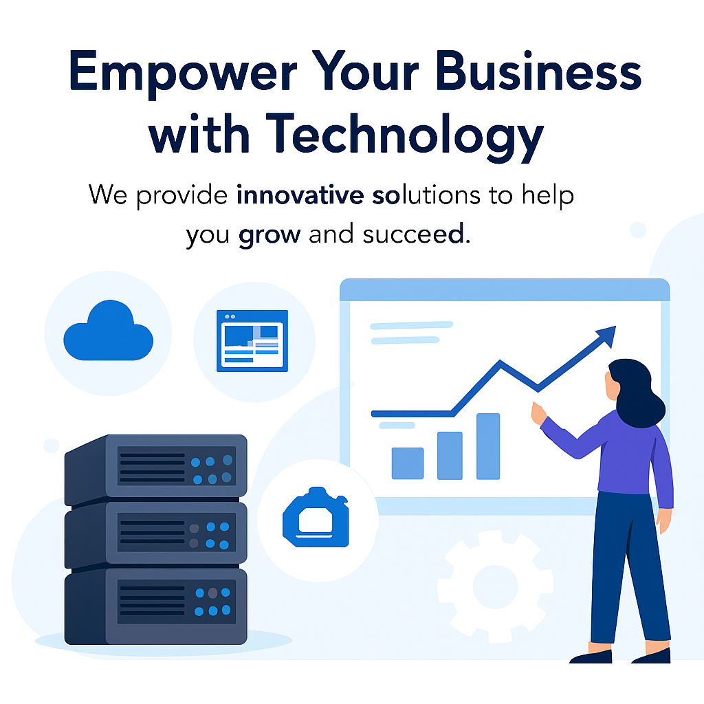 Realistic server infrastructure and business technology